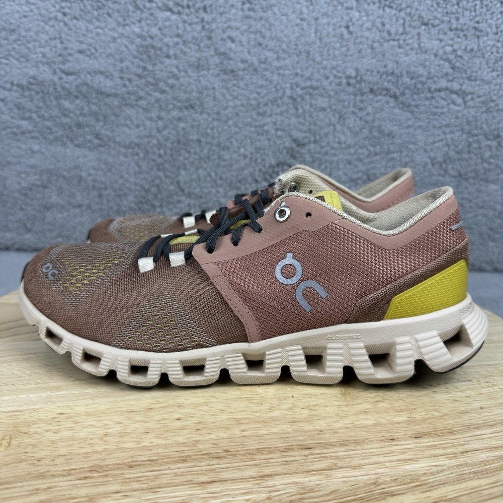 On Cloud X 2.0 Womens Size 8.5 Mocha Sand Athletic Running Shoes Sneakers - Picture 4 of 12